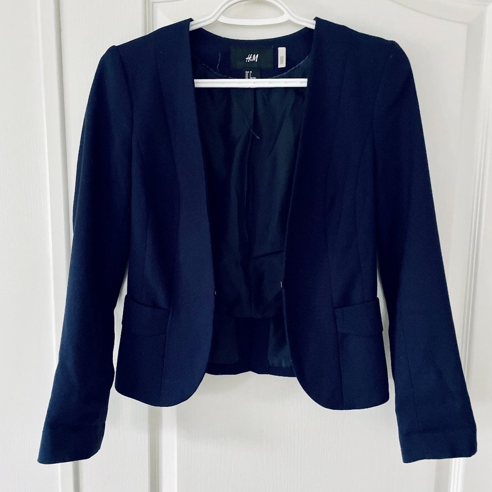 H&M Navy Blue Blazer